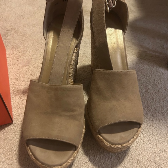 WORN ONCE Stuart Weitzman Wedge - Picture 2 of 4